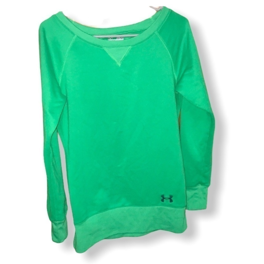 Green Under Armour crew Sweater